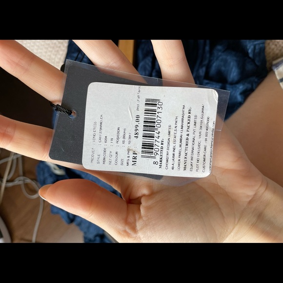Chemistry long blue dress with label - Picture 4 of 6